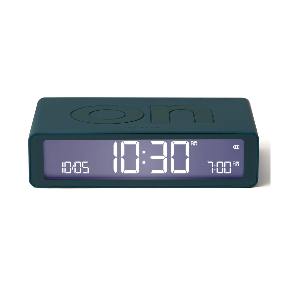 Lexon Flip Classic Rubber Alarm Clock