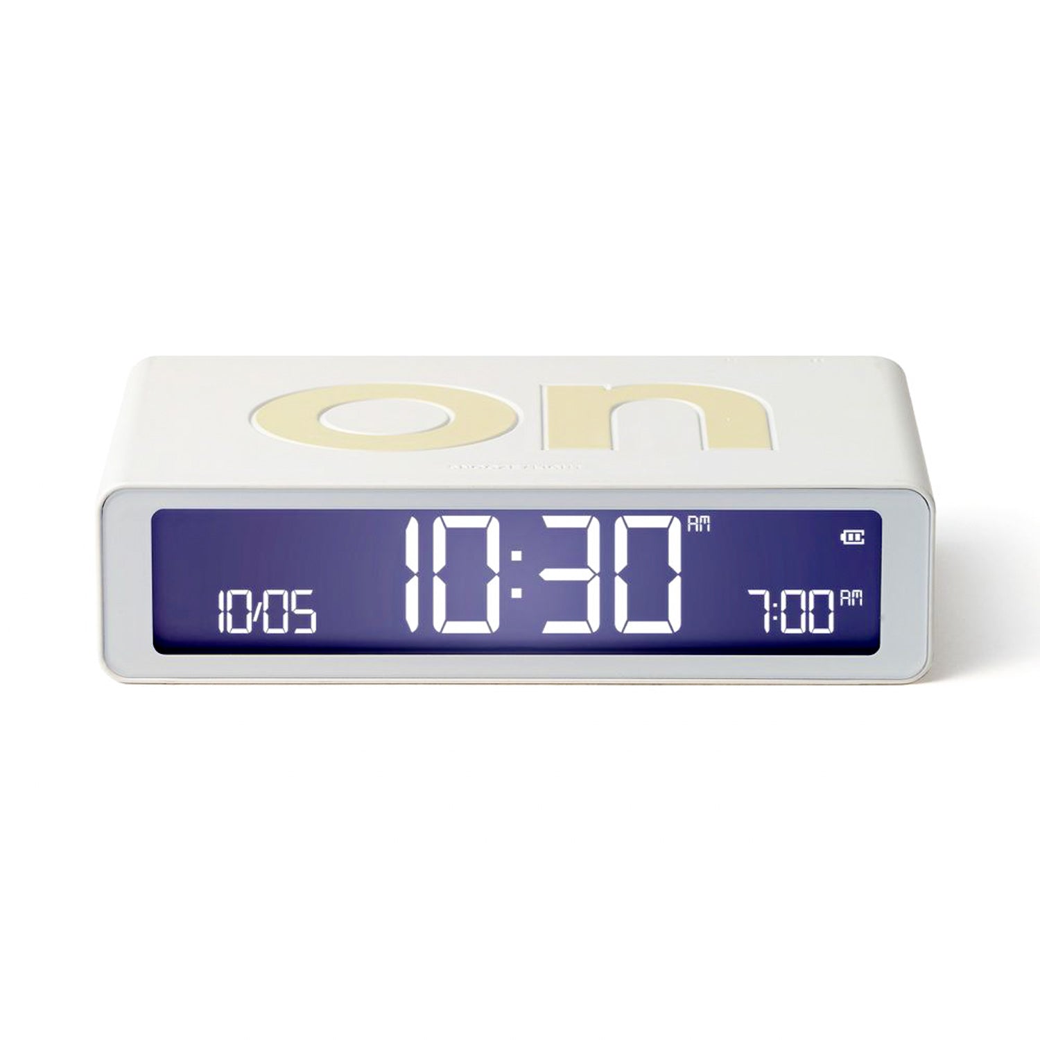 Lexon Flip Classic Rubber Alarm Clock