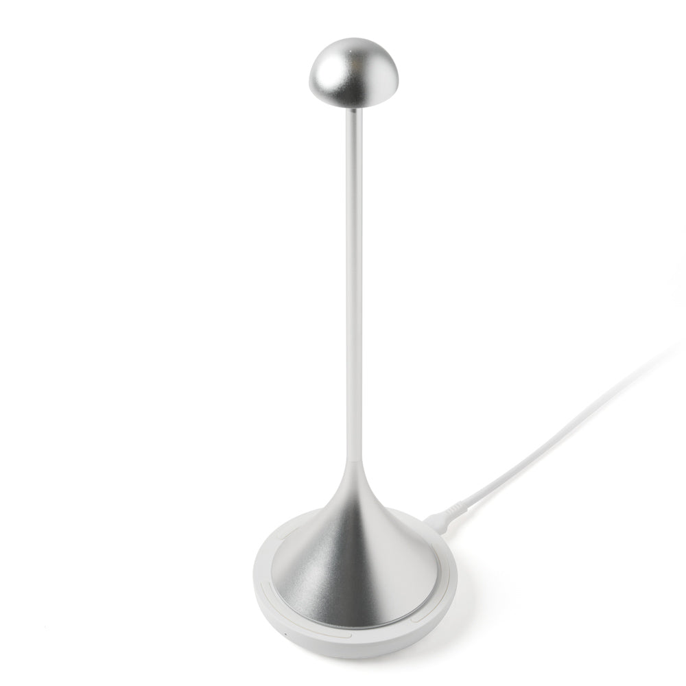 Lexon Steli Dome Rechargeable Lamp - Aluminium