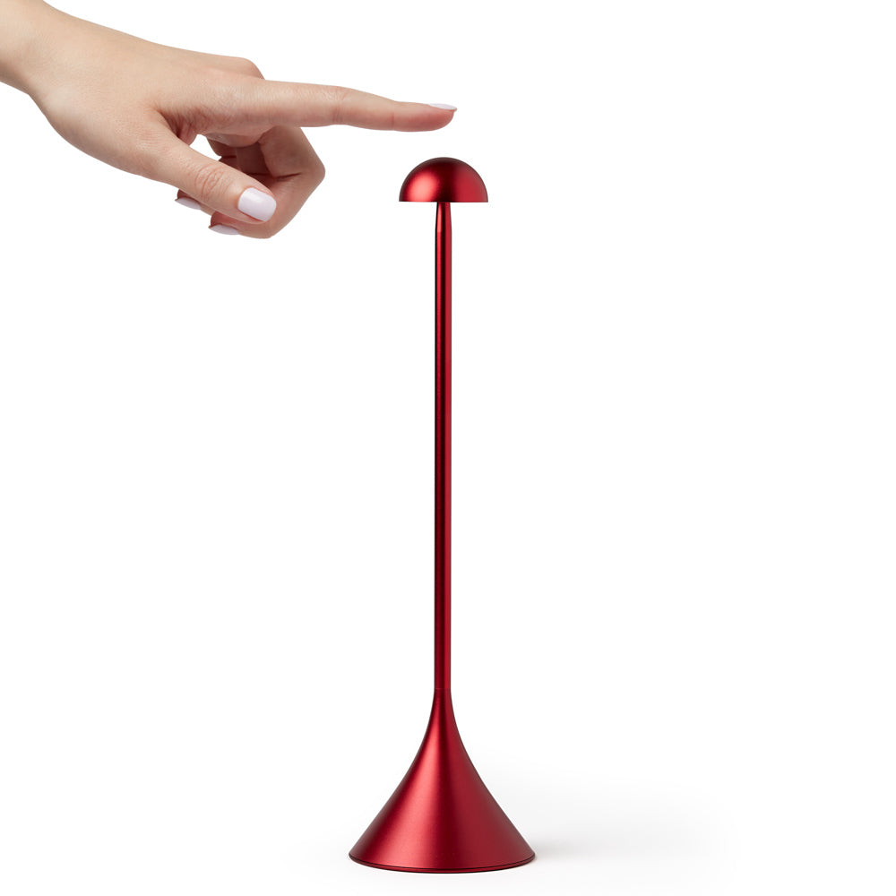 Lexon Steli Dome Rechargeable Lamp - Dark Red