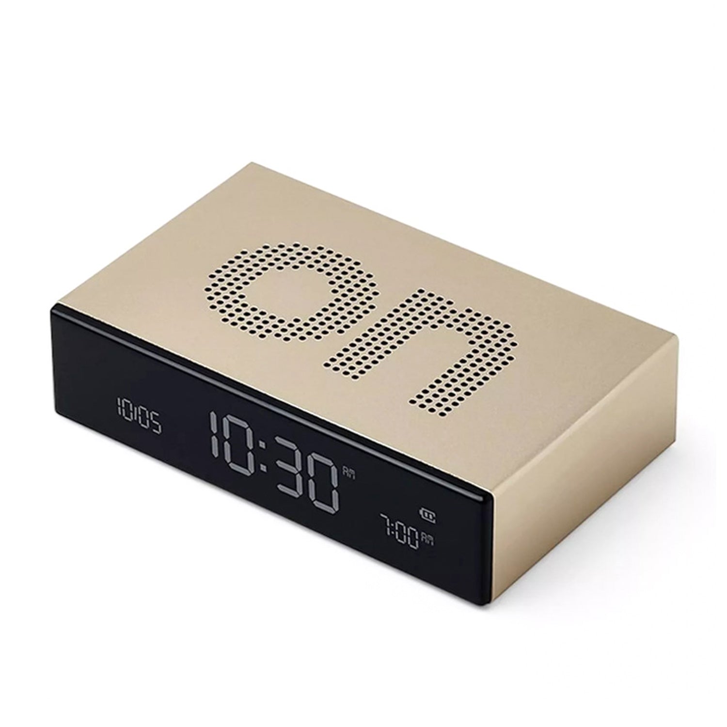Lexon Flip Premium Aluminium Alarm Clock