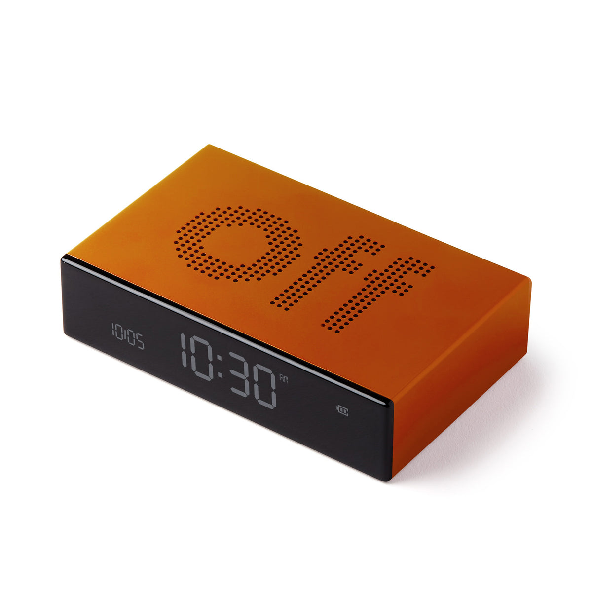 Lexon Flip Premium Aluminium Alarm Clock
