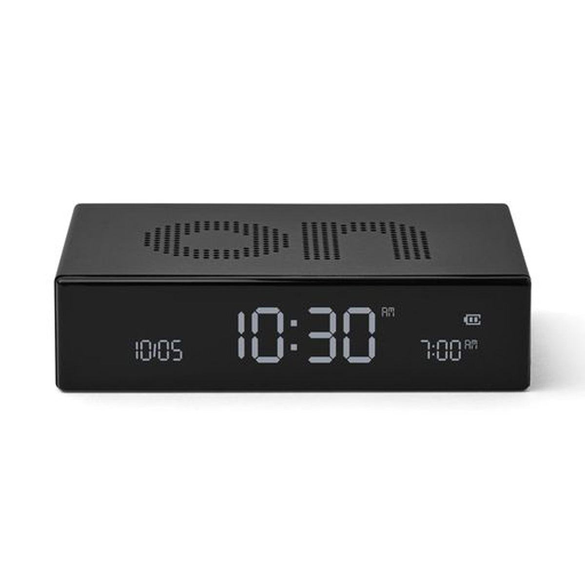 Lexon Flip Premium Aluminium Alarm Clock