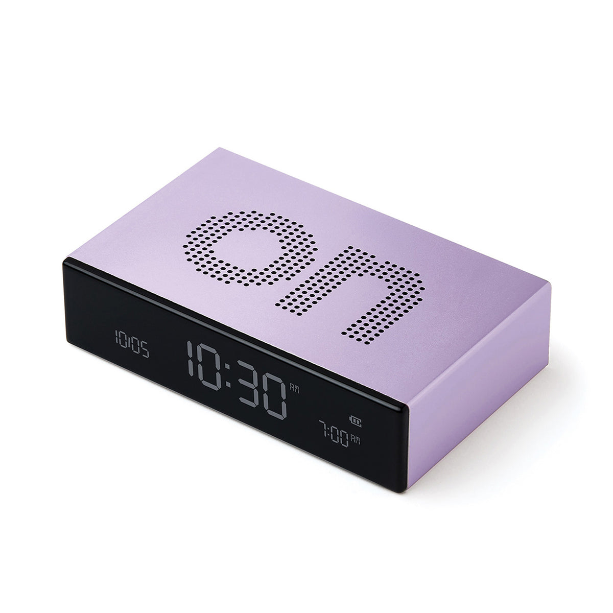 Lexon Flip Premium Aluminium Alarm Clock