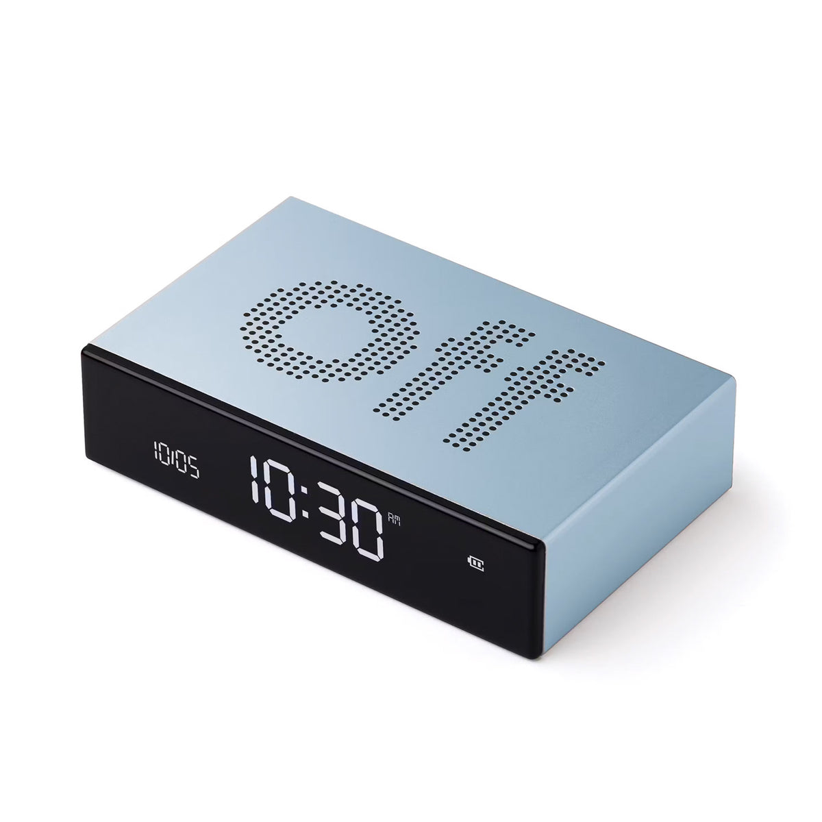 Lexon Flip Premium Aluminium Alarm Clock