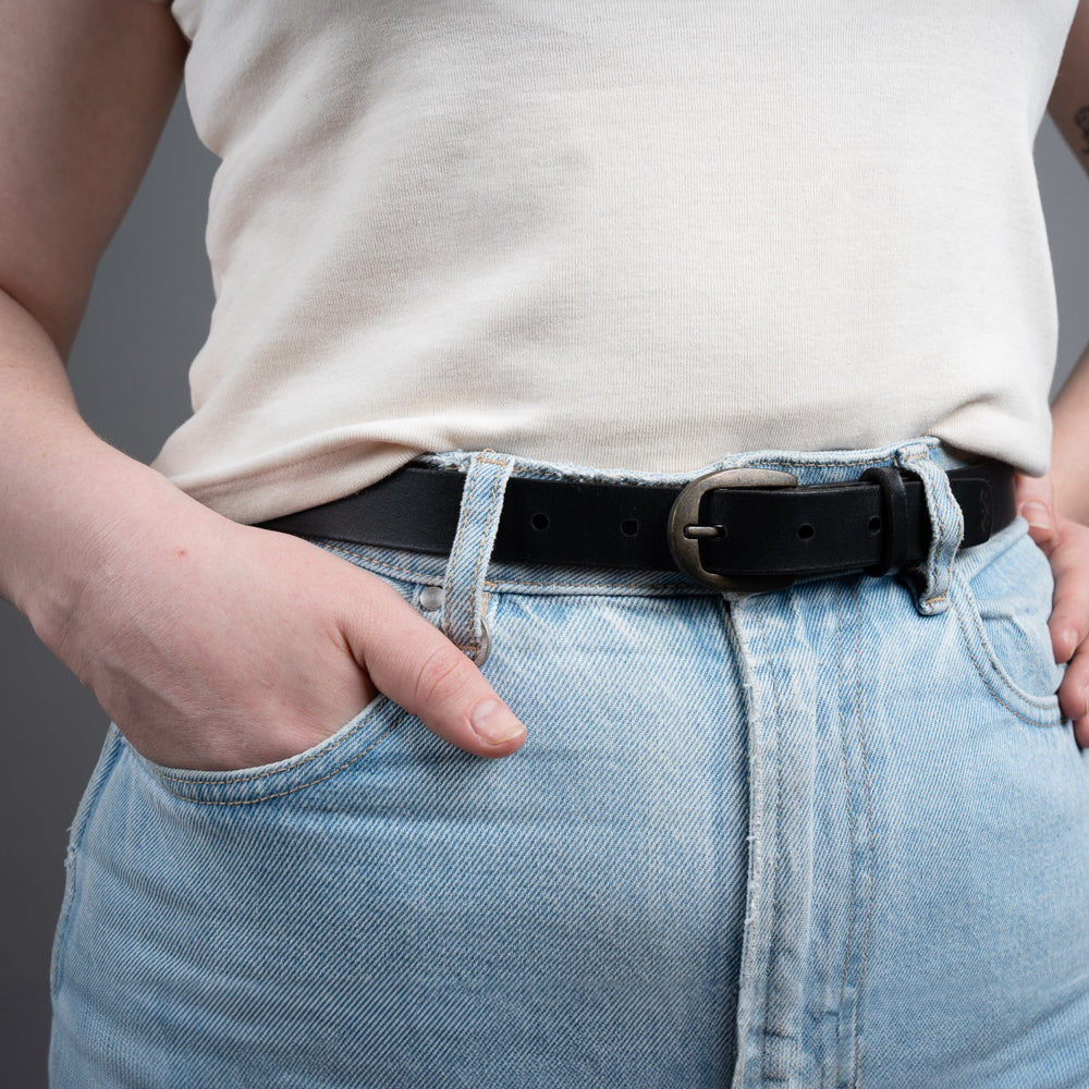 Loyal Workshop Sidekick Black Leather Belt