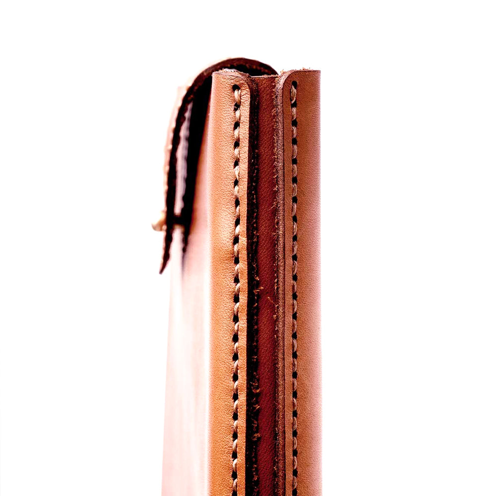 Loyal Workshop Cognac Leather Laptop Sleeve