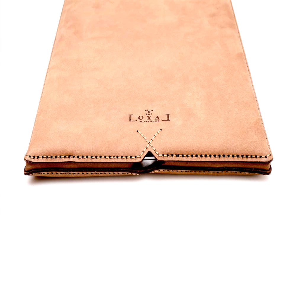 Loyal Workshop Tan Leather Laptop Sleeve