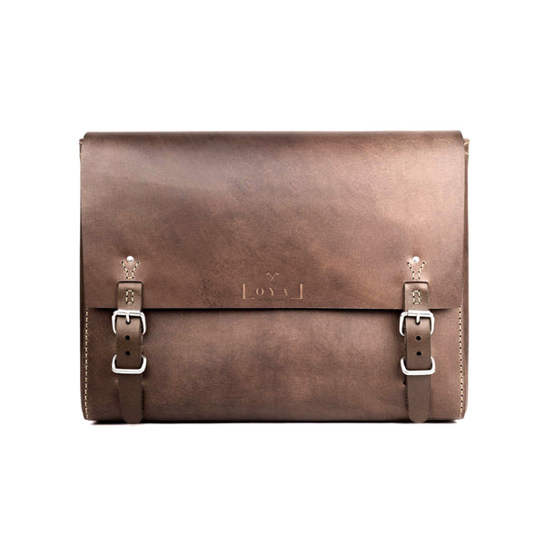 Brown leather satchel bag - Loyal Workshop