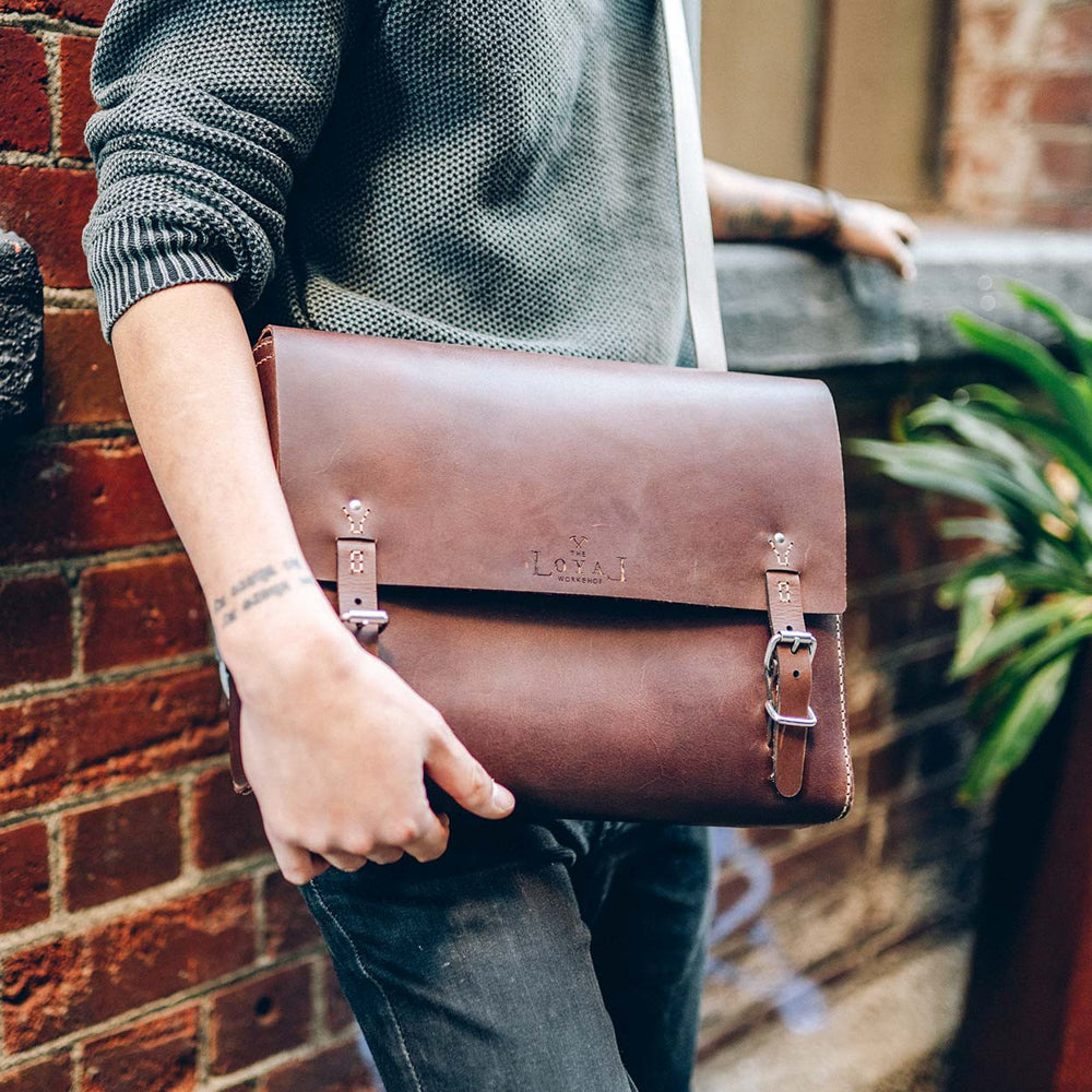 Loyal Workshop Brown Leather Goodstead Satchel