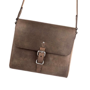 Brown leather satchel bag - Loyal Workshop