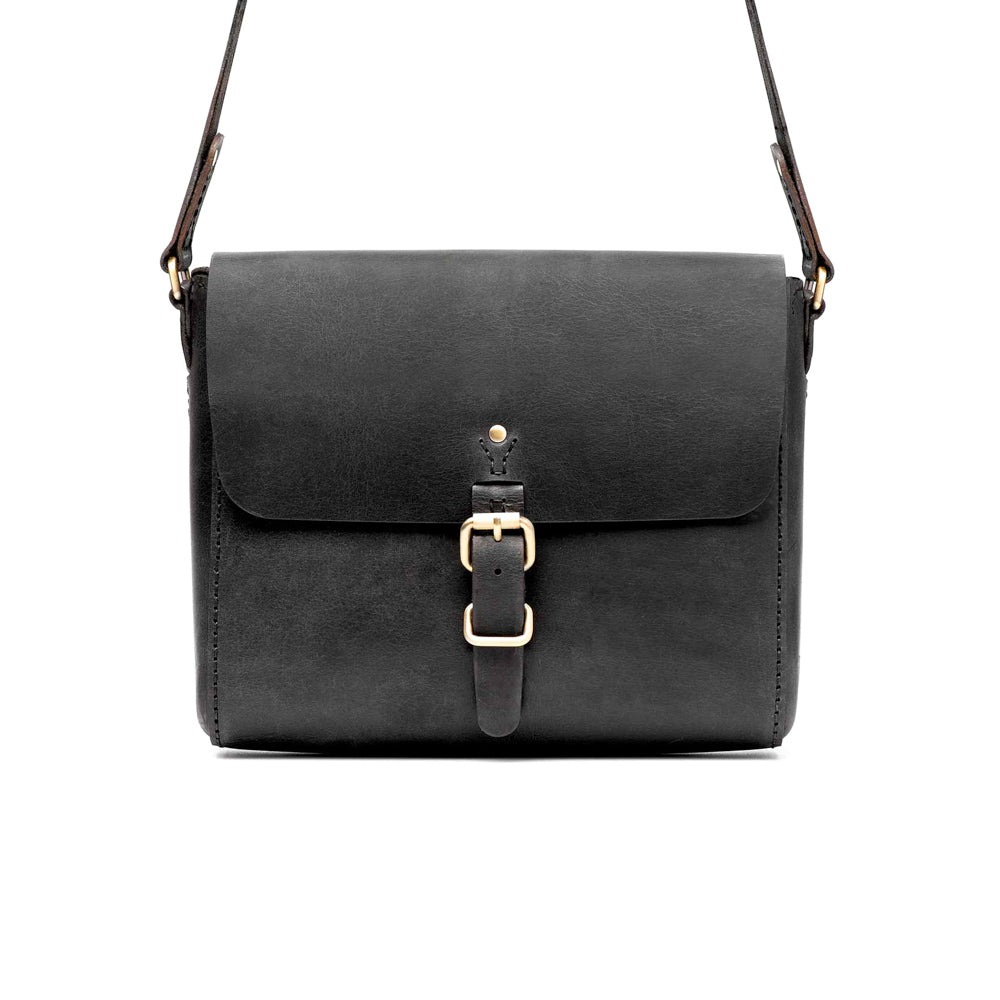 Loyal Workshop Companion Black Leather Satchel