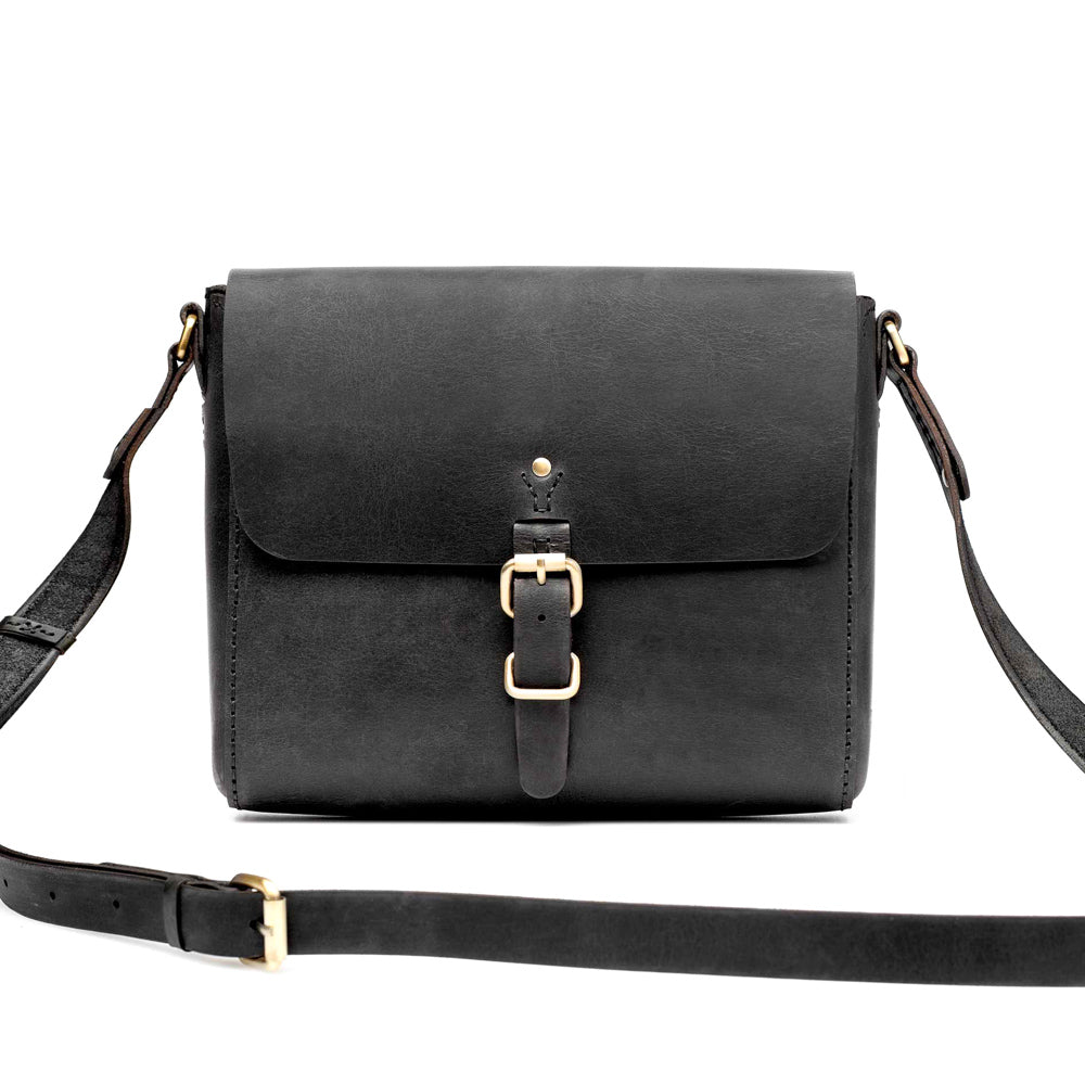 Loyal Workshop Black Leather Goodstead Satchel