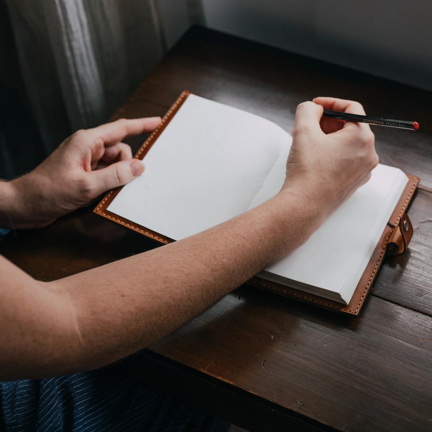 Loyal Workshop Cognac Leather Journal