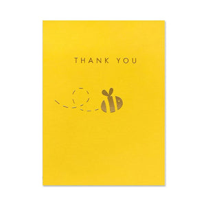 James Ellis Gold Bee Mini Thank You Card