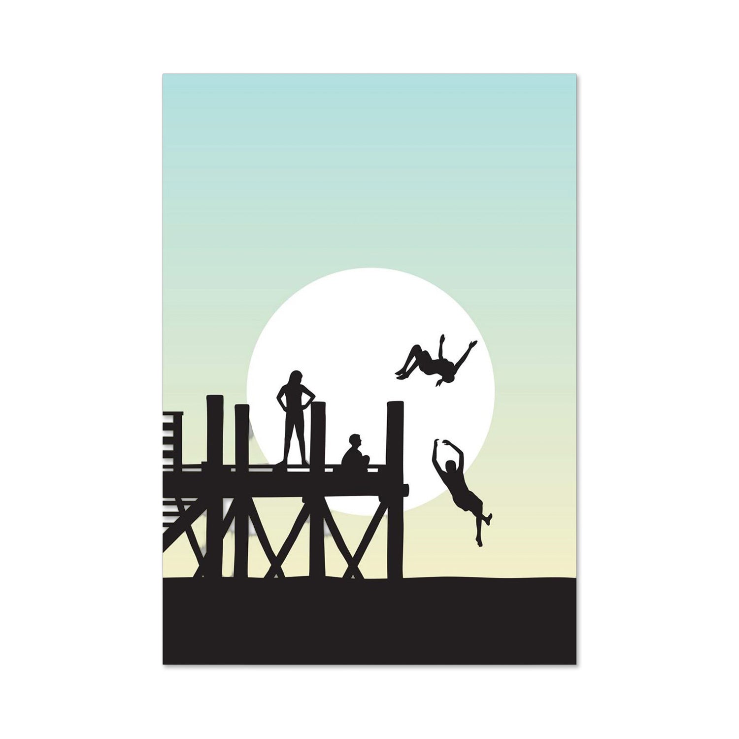 Glenn Jones Off The Wharf Greeting Card