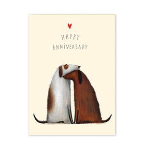 Charley Rabbit Dogs Anniversary Card