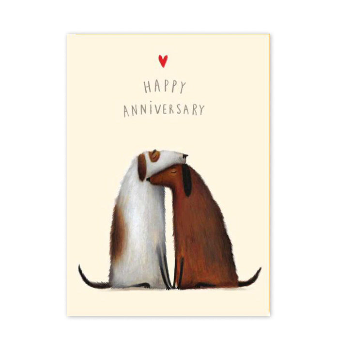 Charley Rabbit Dogs Anniversary Card