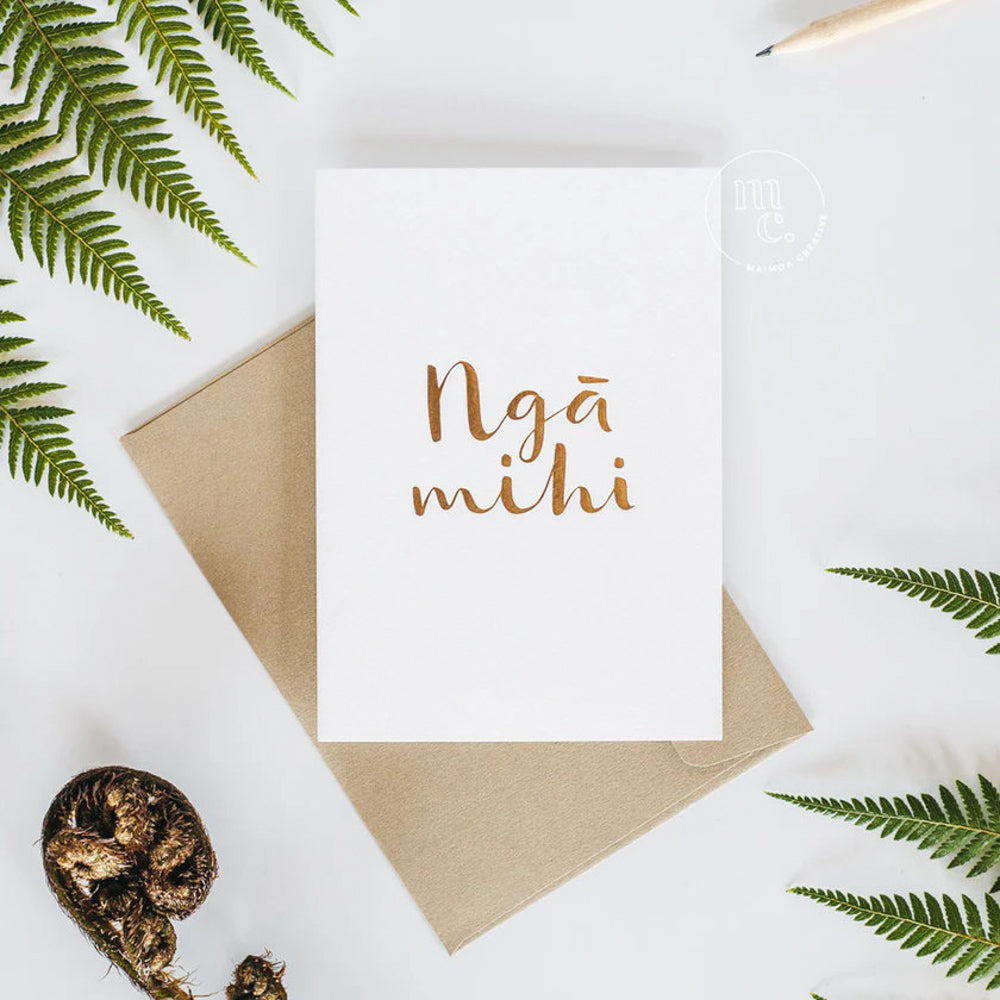 Maimoa Creative Nga Mihi Greetings Card