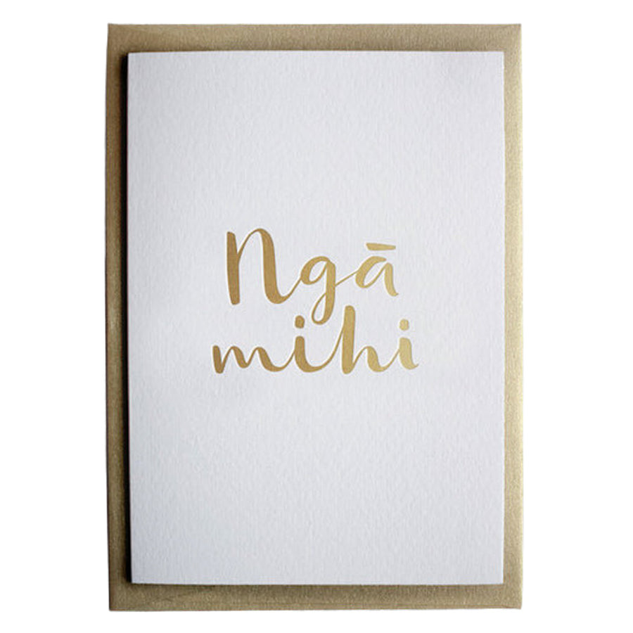 Ngā Mihi - Māori Thank you greetings card - Maimoa Creative - Artevo