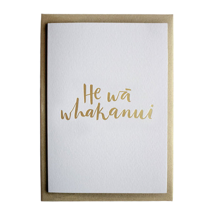 He wā whakanui  -  Māori celebration greeting card - Maimoa Creative