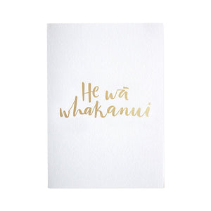He wā whakanui  -  Māori celebration greeting card - Maimoa Creative