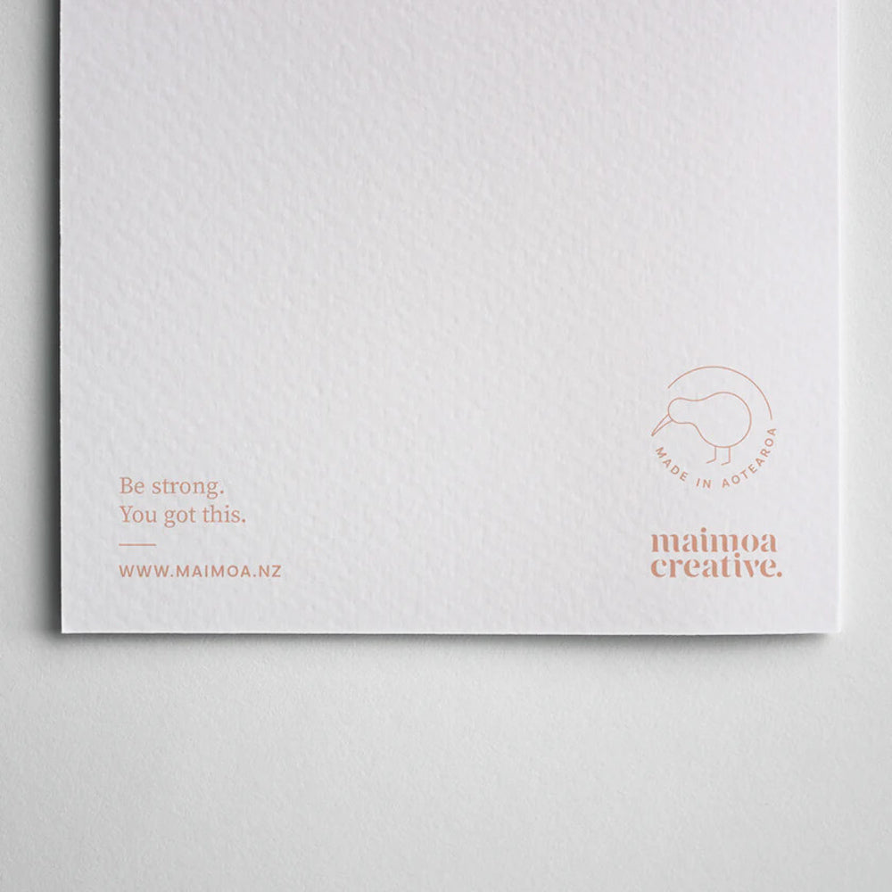 Maimoa Creative Kia Kaha Greeting Card