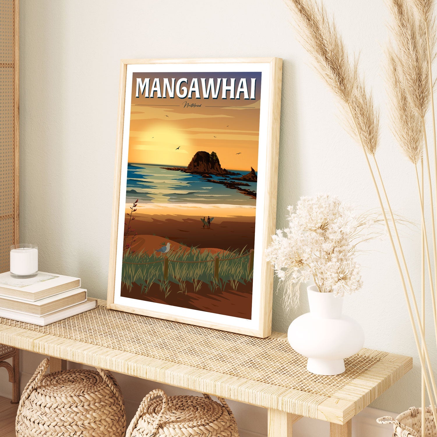 Mangawhai Sunrise Travel Poster