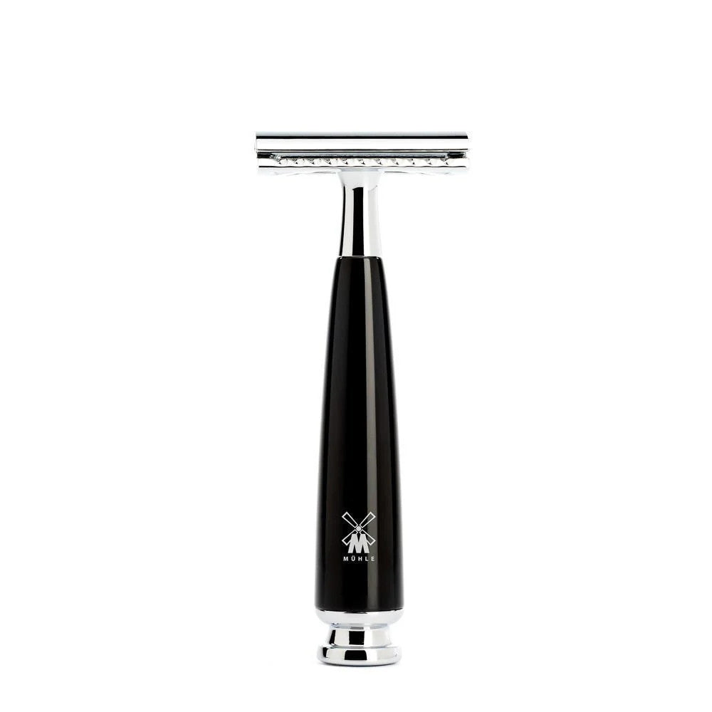 Mühle Black Fibre Safety Razor Shaving Set with Bowl