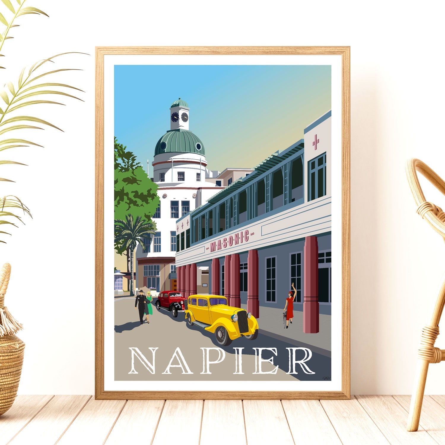 Napier Travel Poster, New Zealand