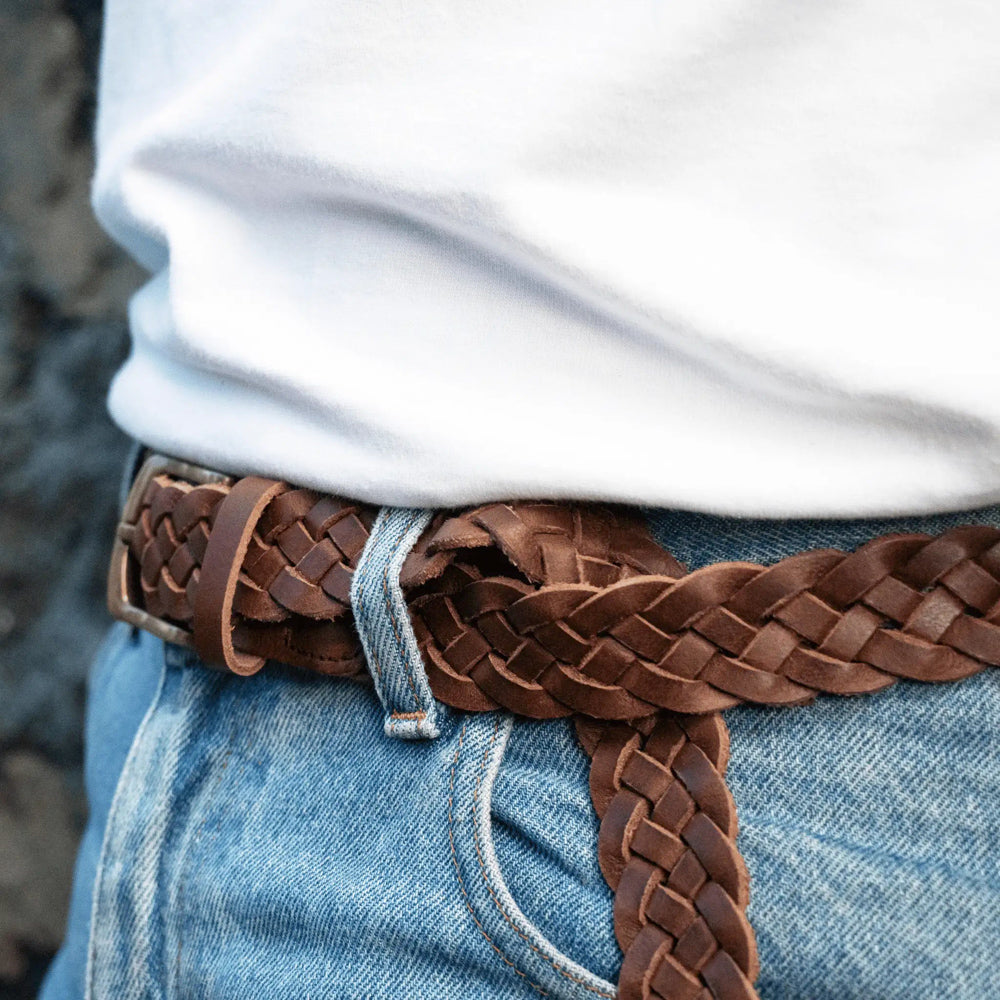 Parisian Crafted Hand-Plaited Leather Belt