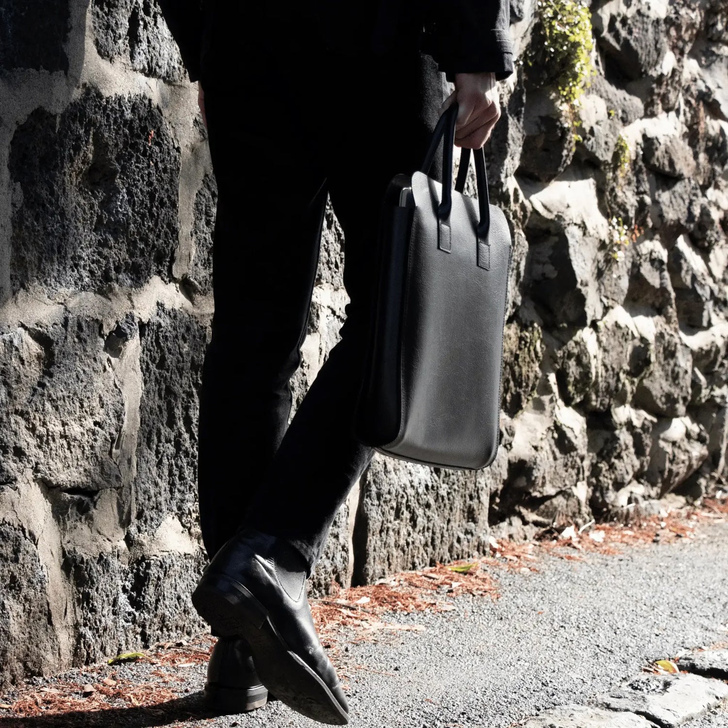 Parisian Crafted Leather Business Tote Bag