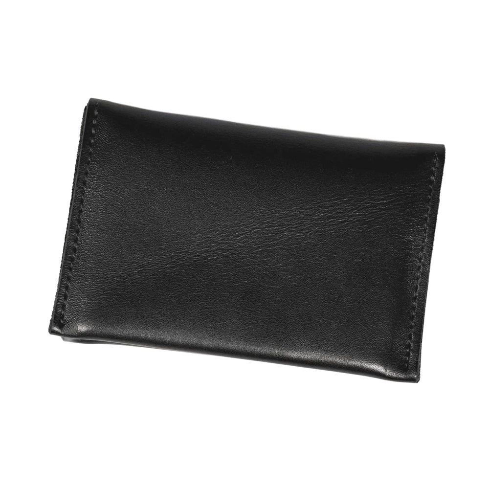 Parisian Crafted Black Leather Folded Wallet