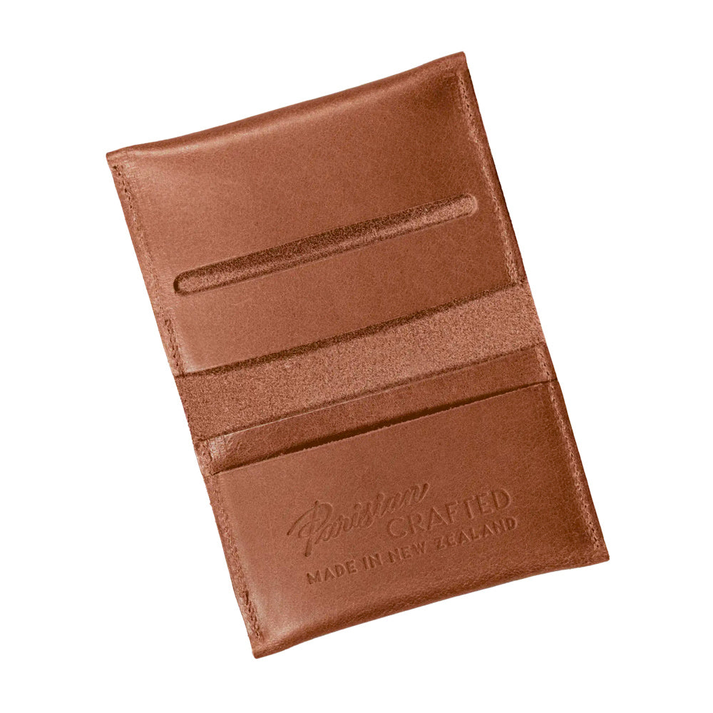 Parisian Crafted Tan Leather Folded Wallet