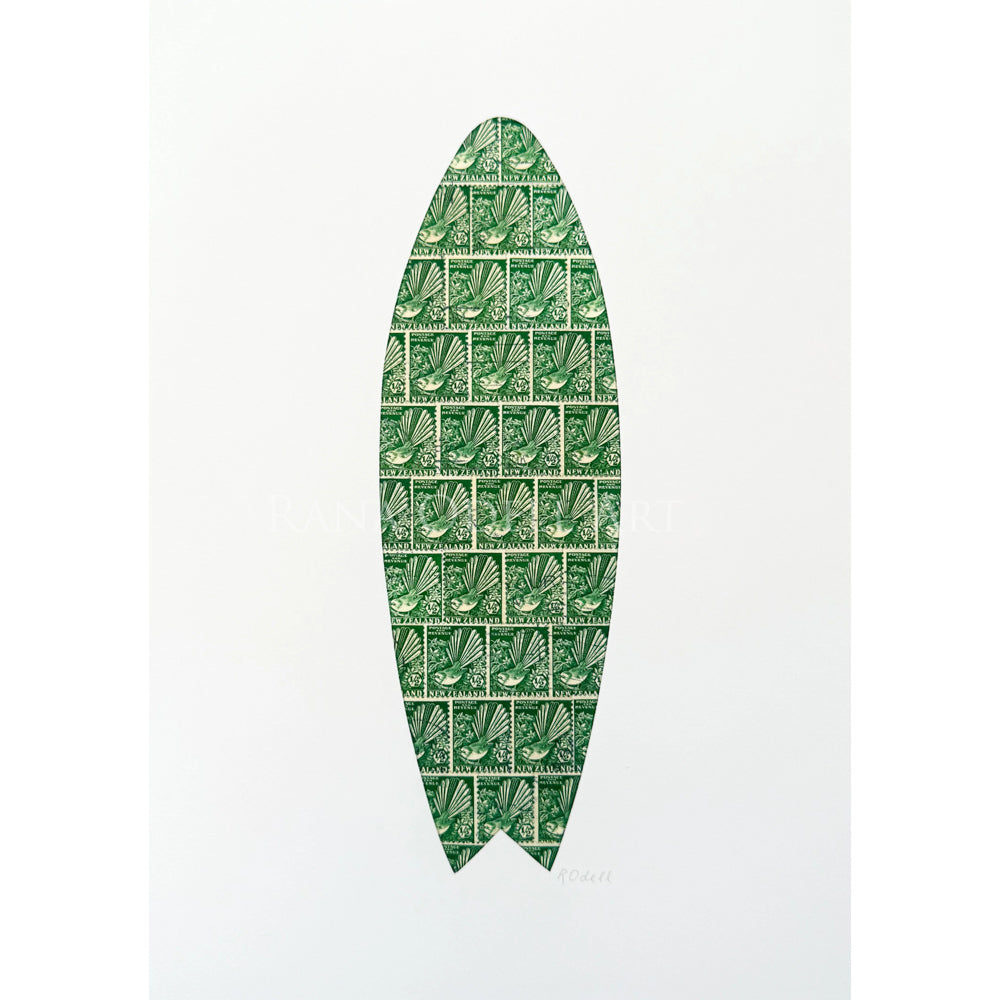 Rana Odell Art Surfboard - A4 Print