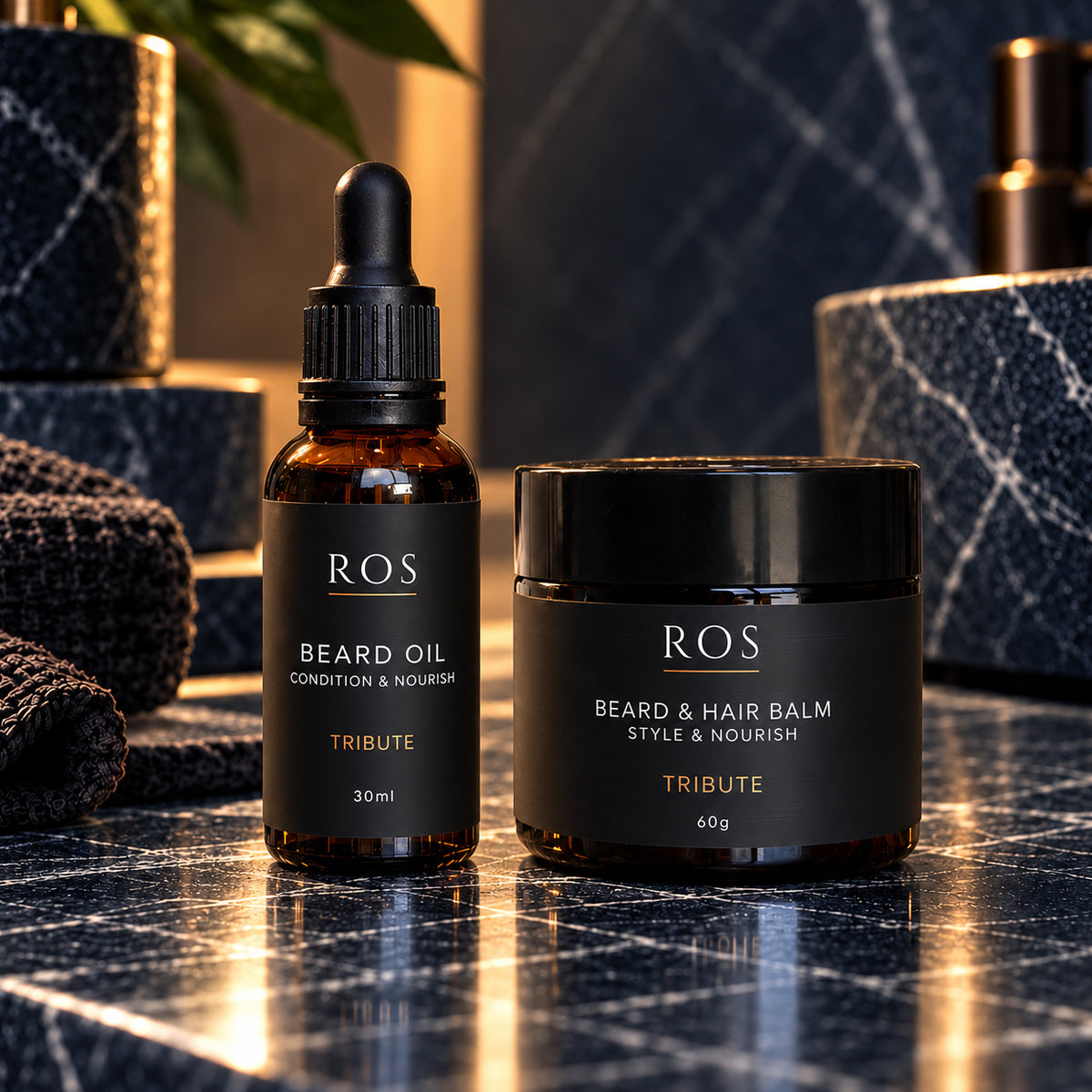ROS Beard Oil & Balm Bundle