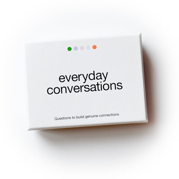 Pack of card for purpose-driven game - building genuine connections - Solitude NZ. Everyday Conversations - Everyday Conversations