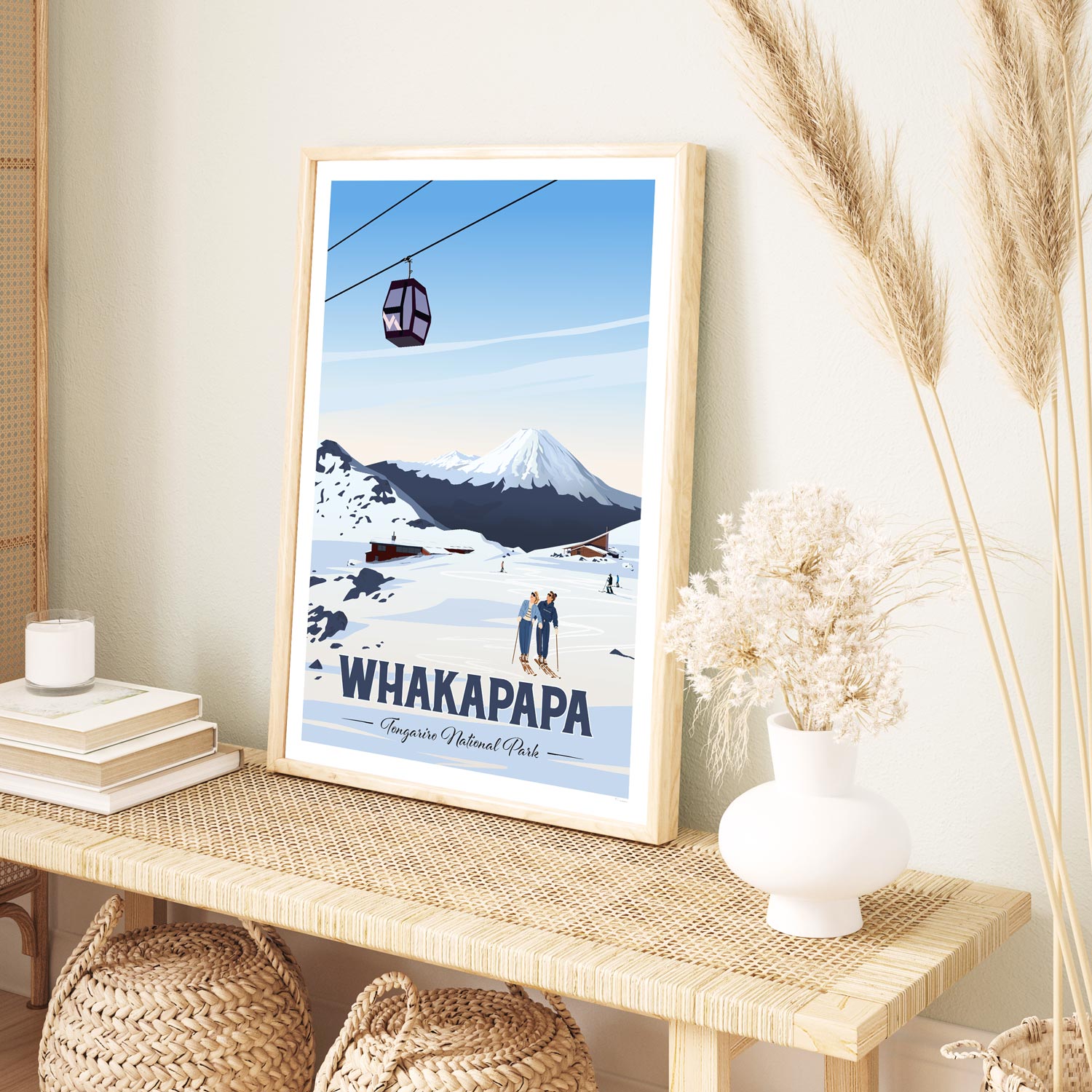 Whakapapa, Tongariro National Park Travel Poster