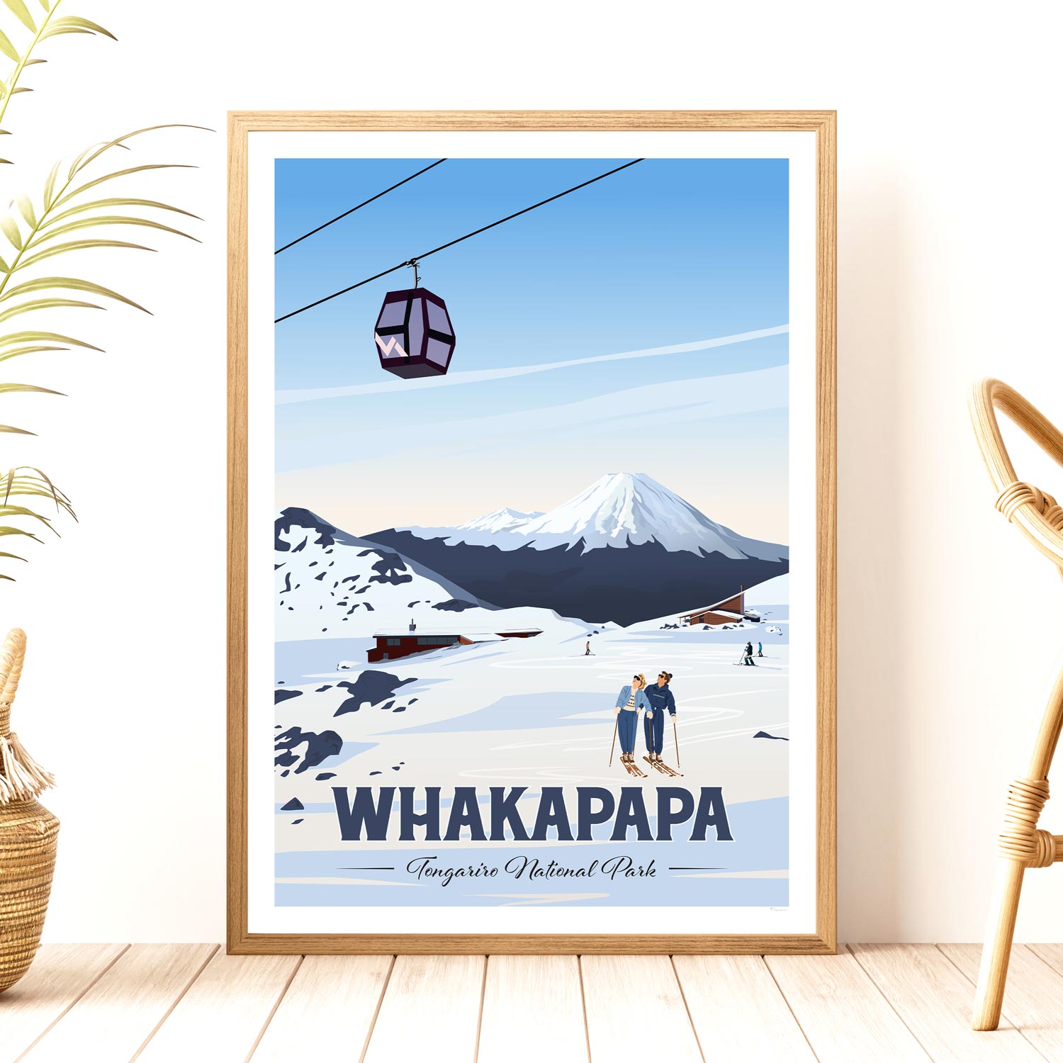 Whakapapa, Tongariro National Park Travel Poster