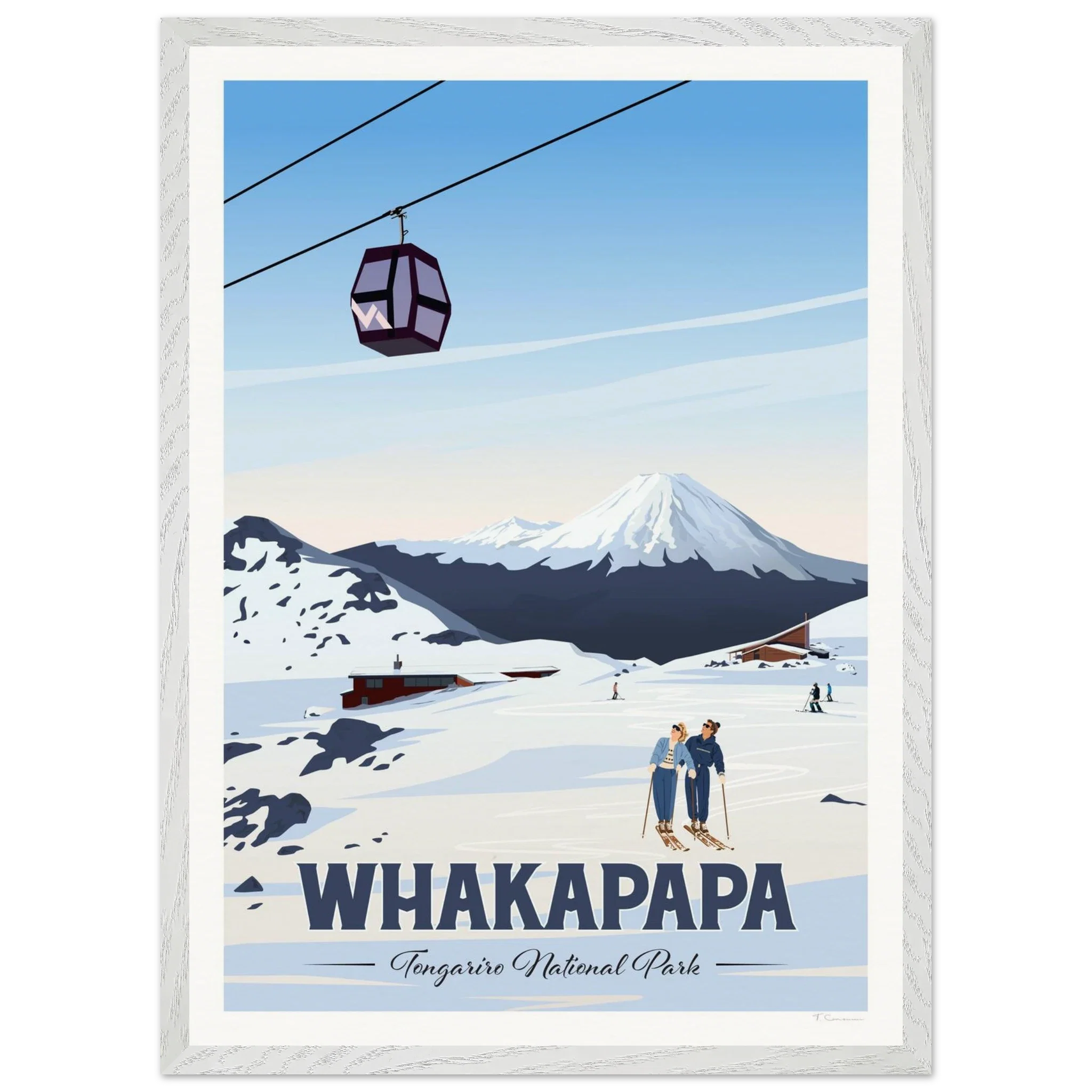 Whakapapa, Tongariro National Park Travel Poster