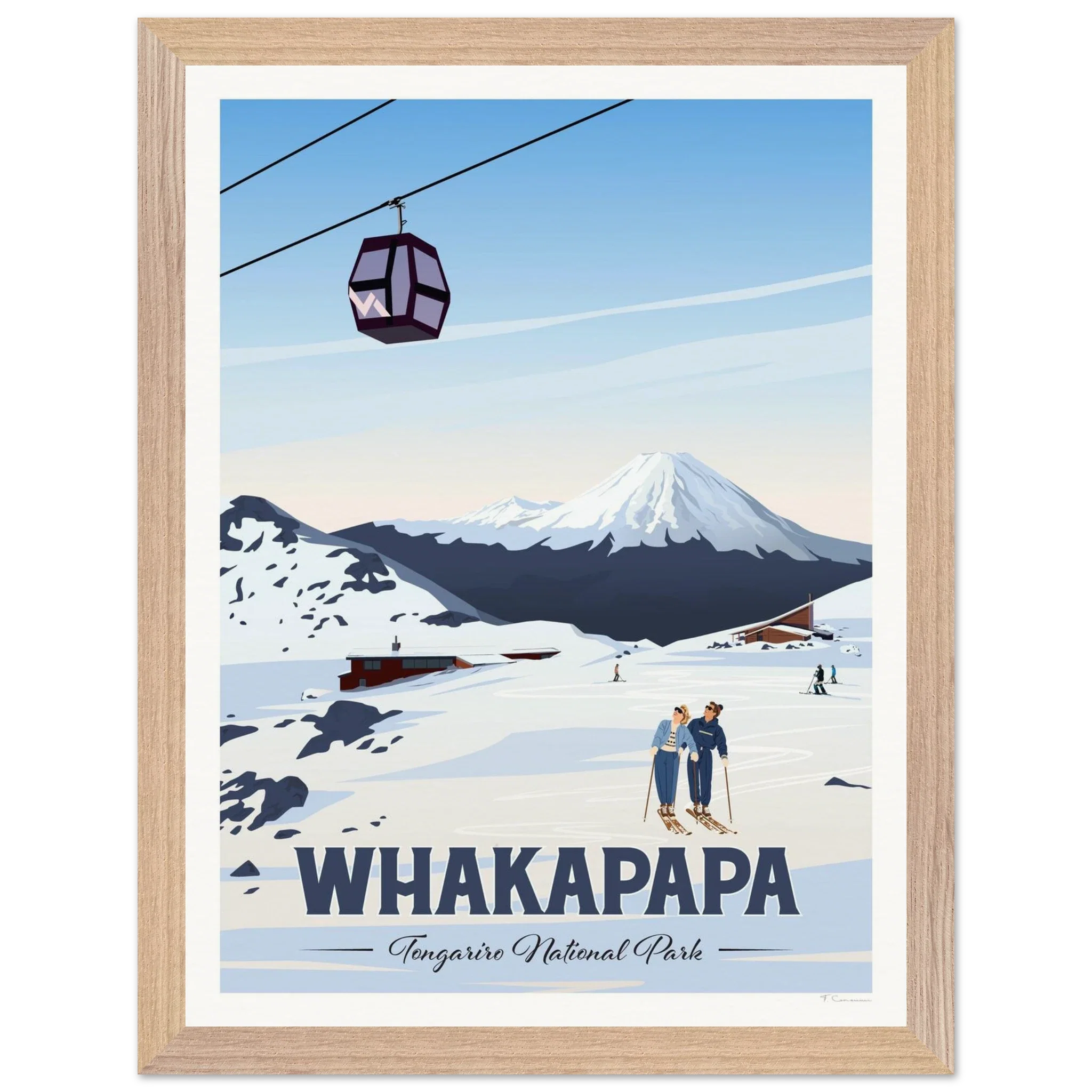 Whakapapa, Tongariro National Park Travel Poster