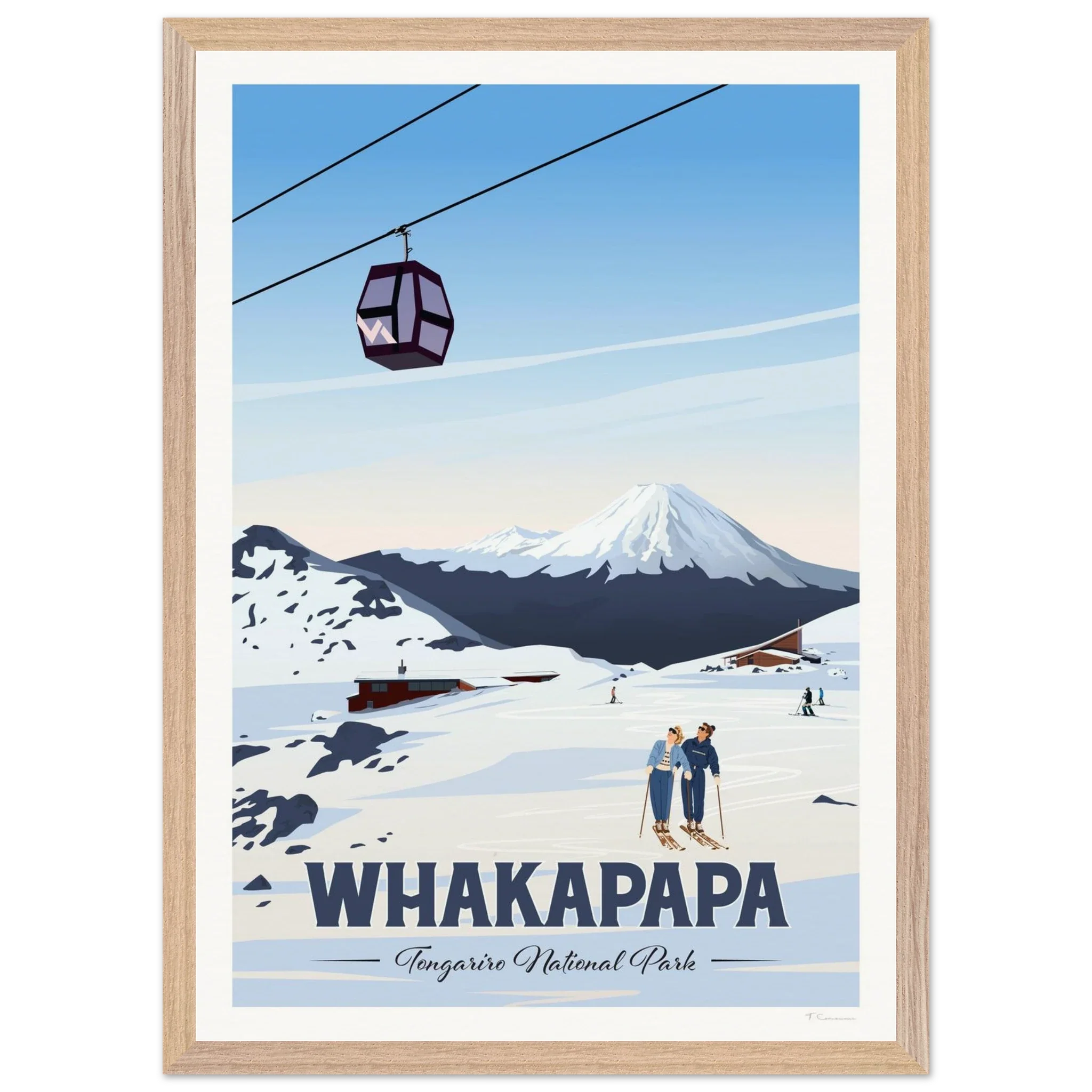 Whakapapa, Tongariro National Park Travel Poster