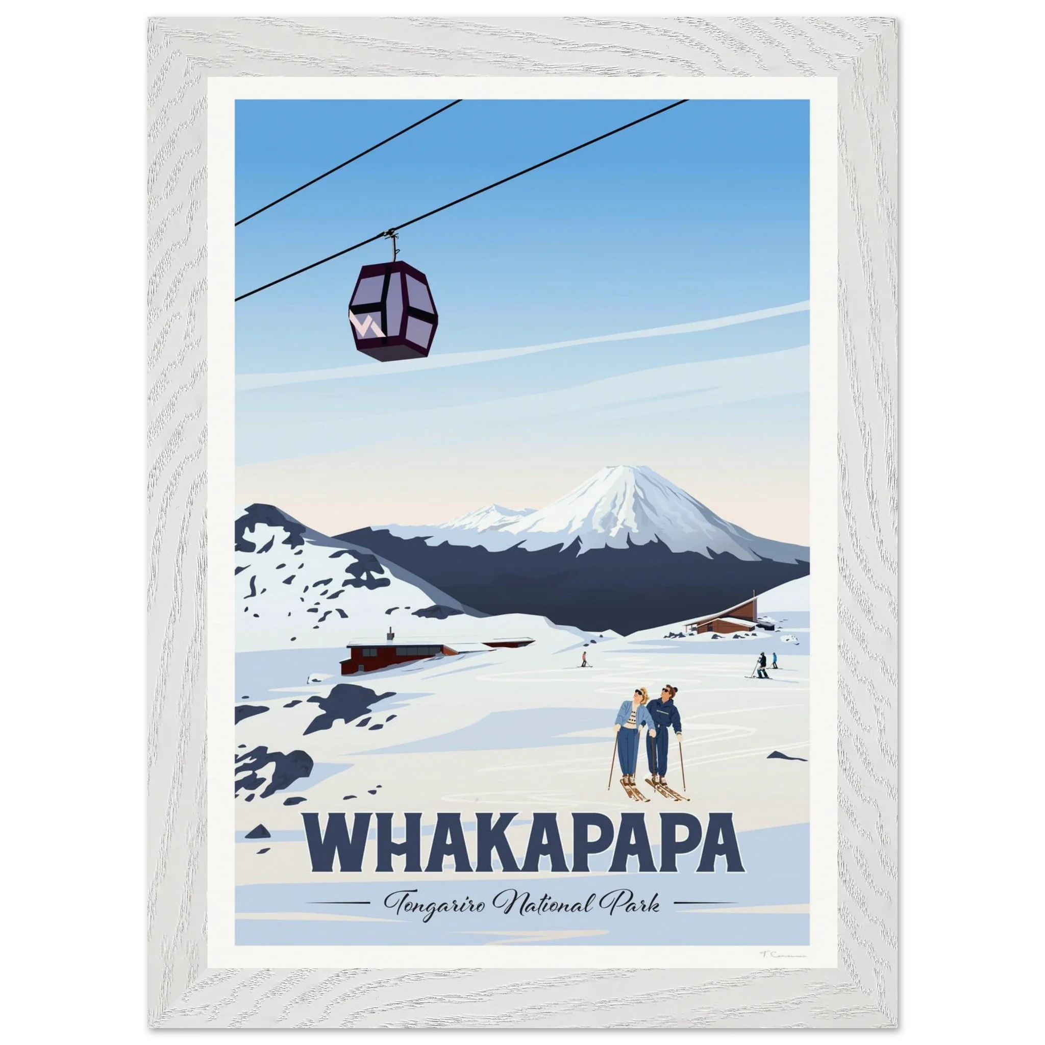 Whakapapa, Tongariro National Park Travel Poster