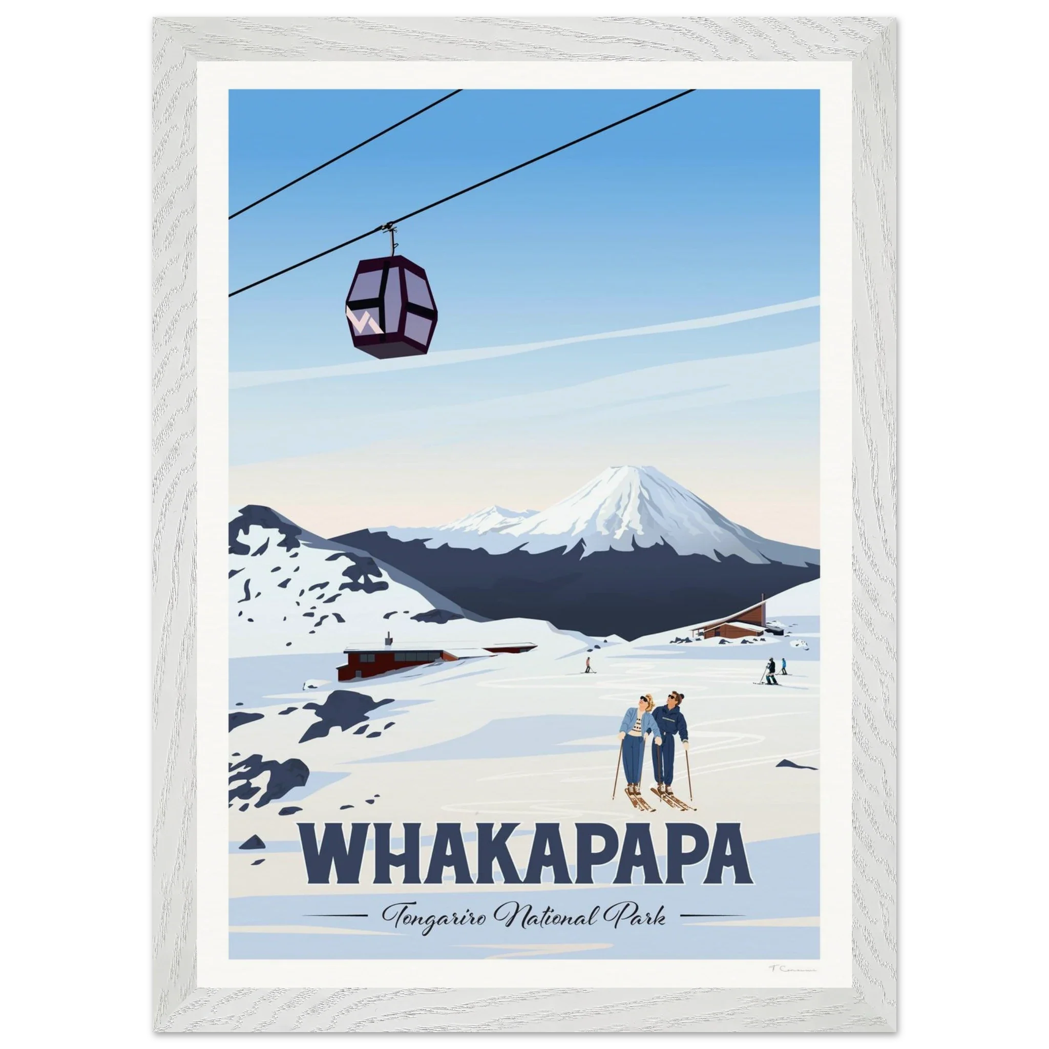 Whakapapa, Tongariro National Park Travel Poster