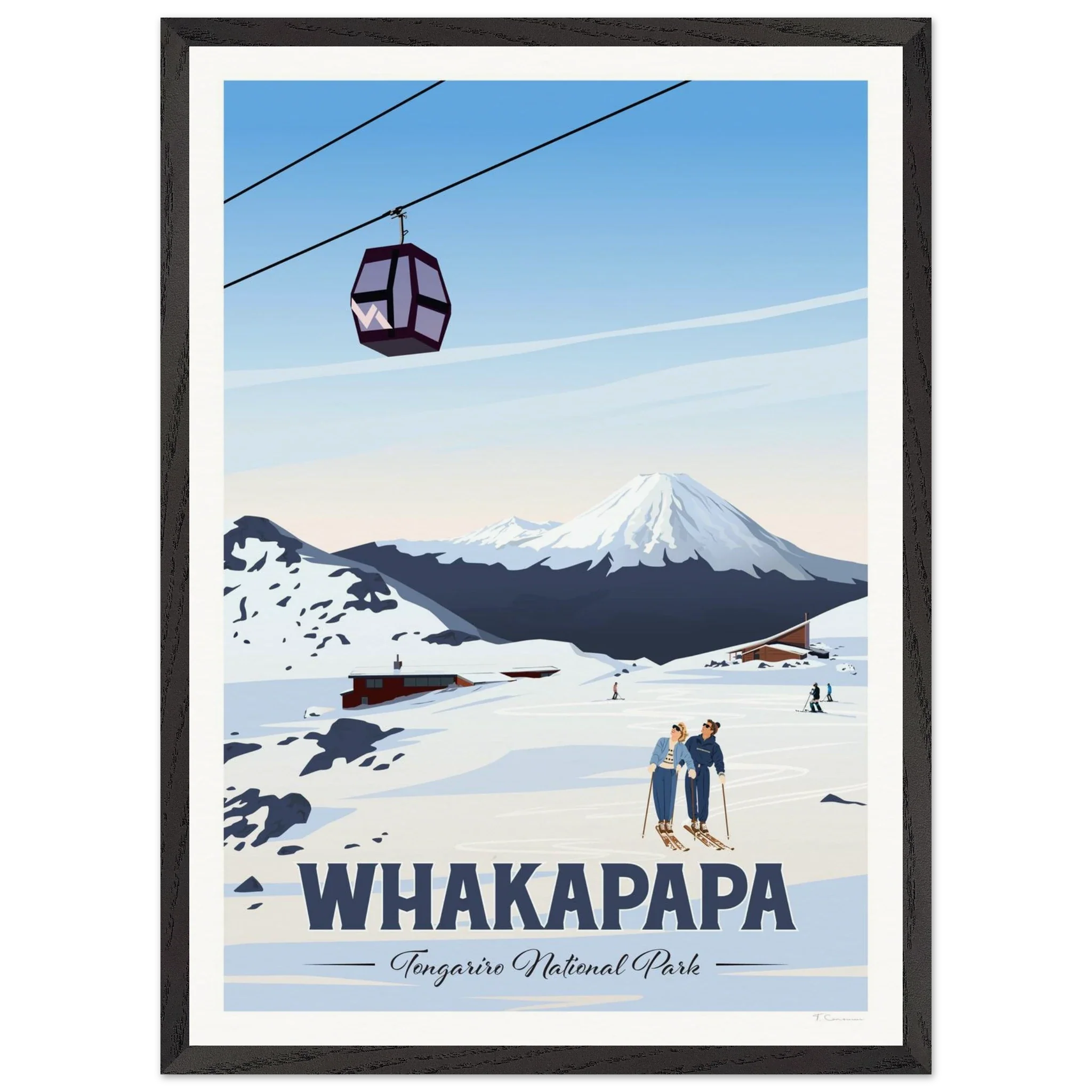 Whakapapa, Tongariro National Park Travel Poster