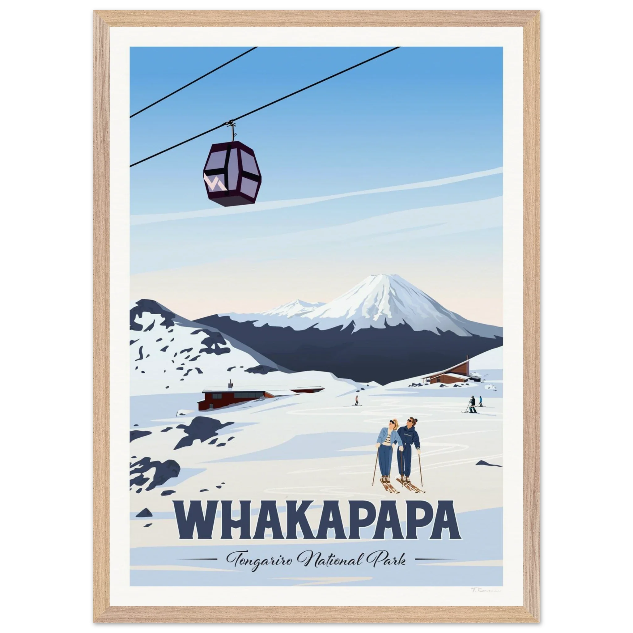 Whakapapa, Tongariro National Park Travel Poster