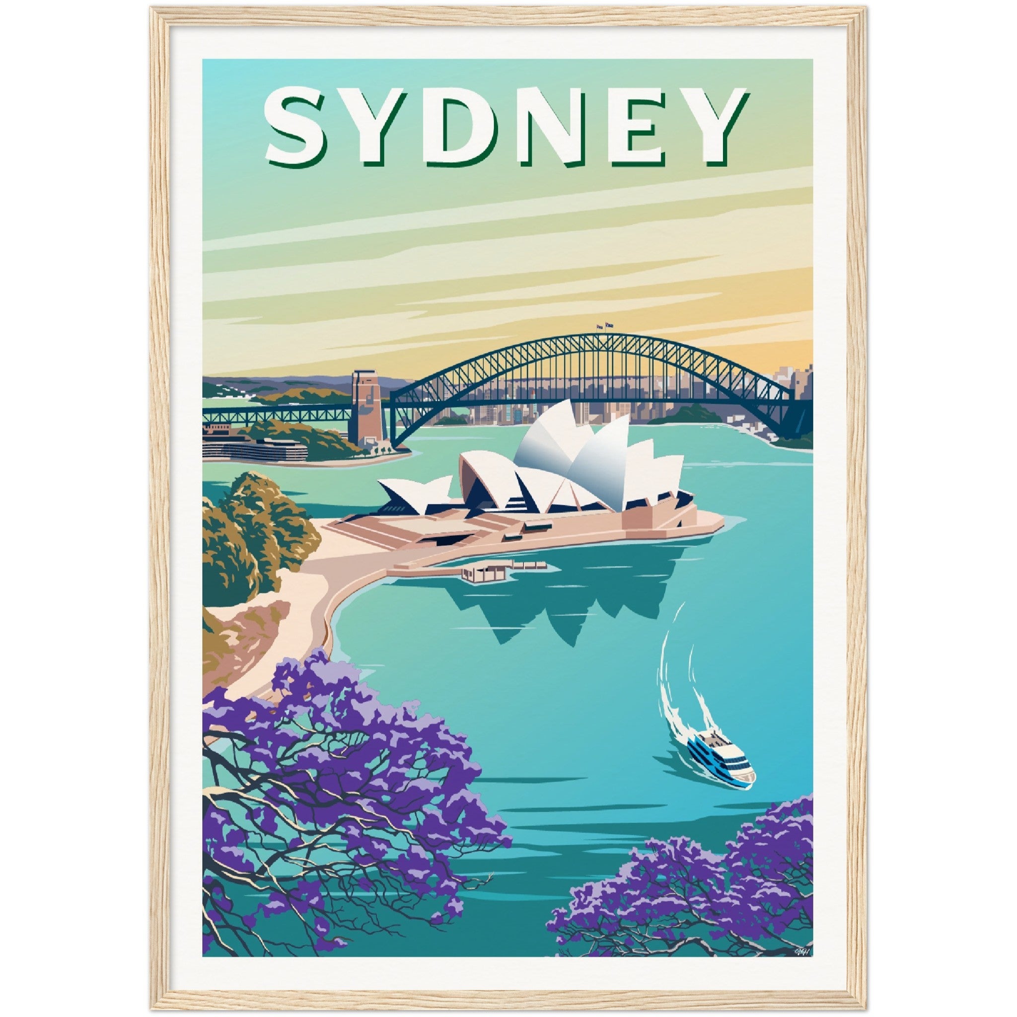 Sydney Australia Travel Poster