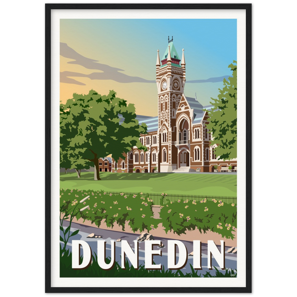 Dunedin Travel Poster, New Zealand