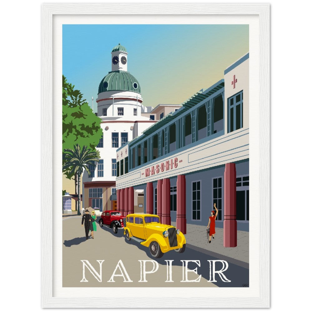 Napier Travel Poster, New Zealand