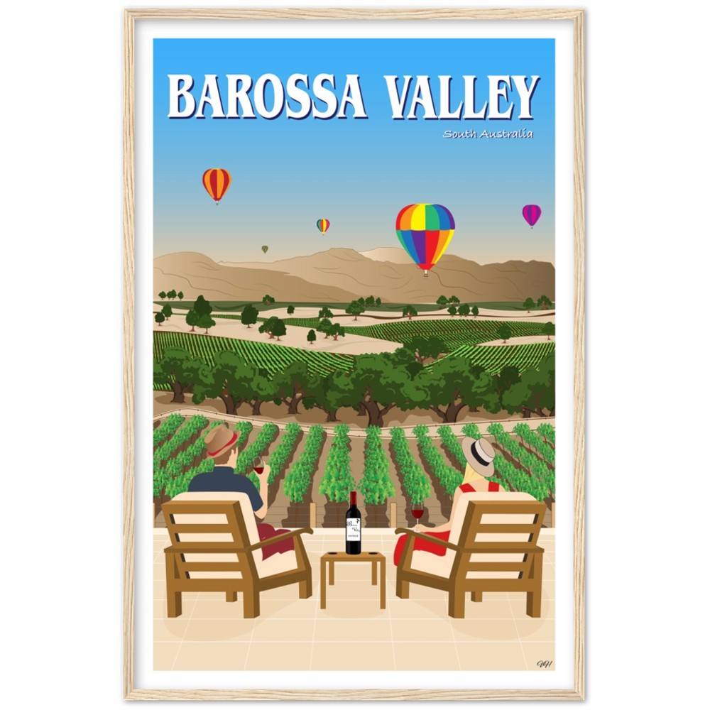 Barossa Valley Travel Poster, South Australia